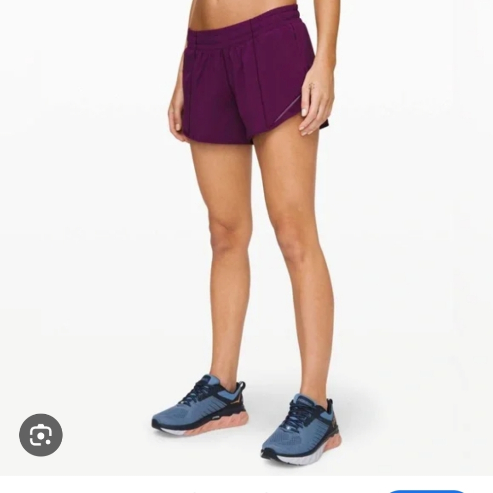 Lululemon Hotty Hot Shorts 2" Wine Purple Size 8
